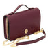 Opera - Leather clutch with chain strap